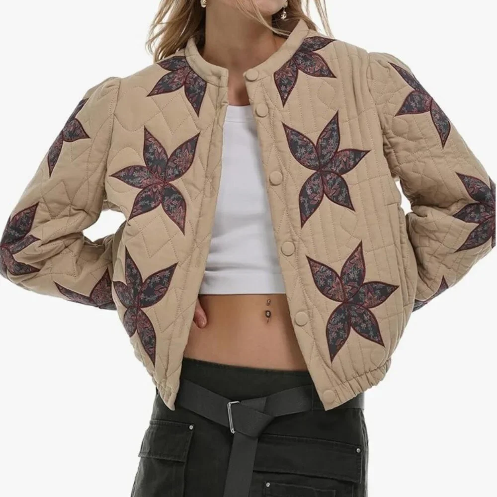 Quilted Patchwork Jacket - Picture 2 of 5